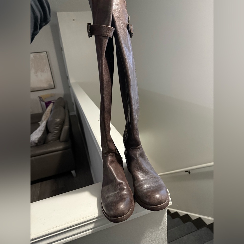 Brown Leather Riding Boots - Picture 4 of 4